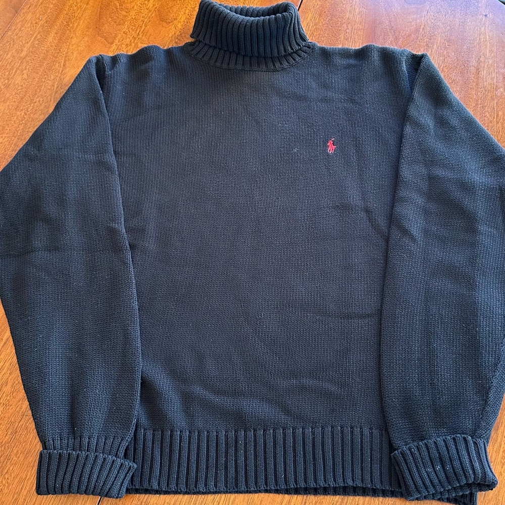Great Deal! Polo Ralph Lauren - 100% Cotton knit turtleneck - -Large